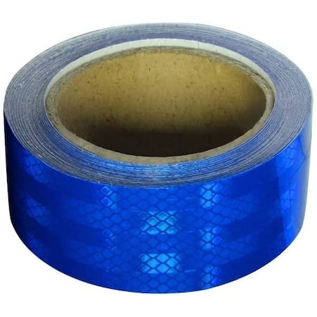 Abrams 2" in x 30' ft Diamond Trailer Truck Conspicuity DOT Class 2 Reflective Safety Tape - Blue DOTC2 2 x 30-B